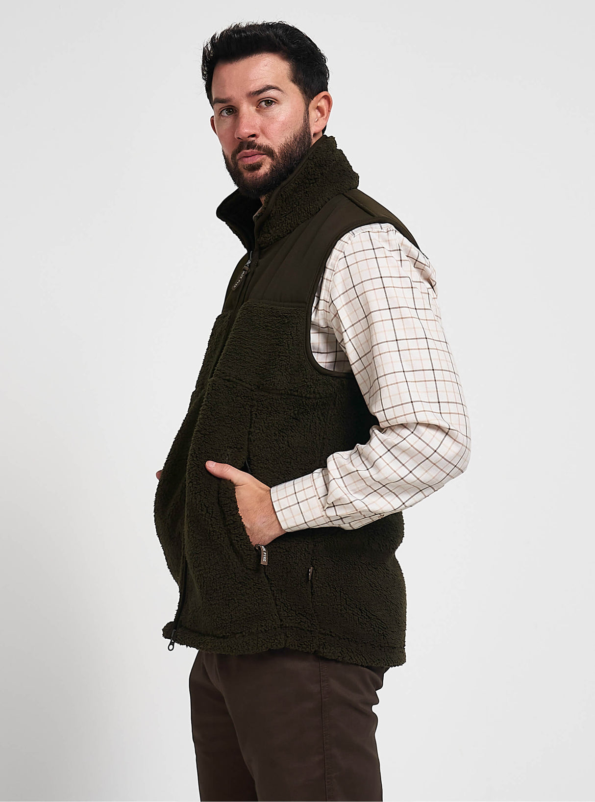 Sherpa Fleece Bodywarmer Camel
