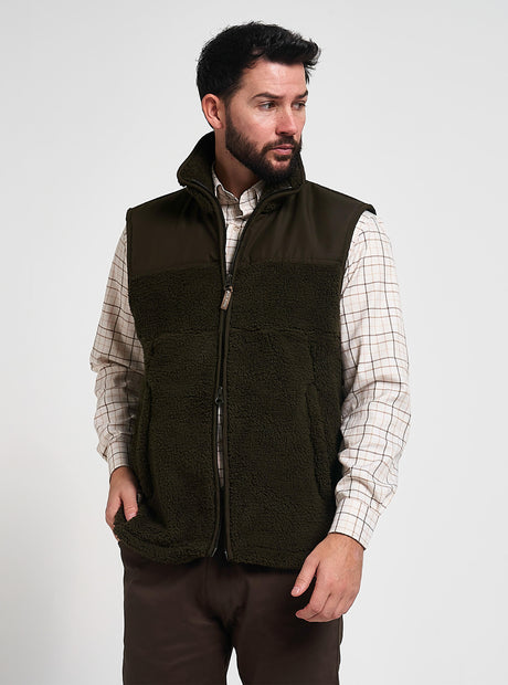 Sherpa Fleece Bodywarmer Donkerolijf
