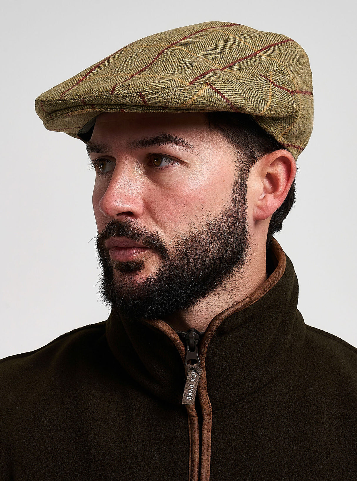 Flat Cap Wolmix Donkerolijf