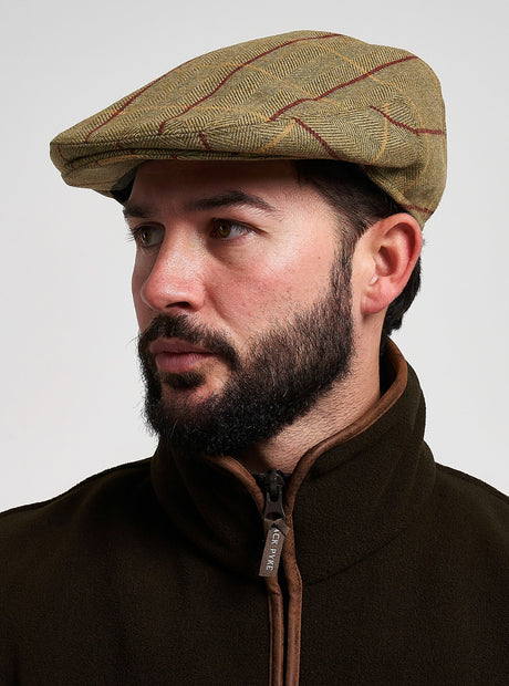 Flat Cap Wolmix Donkerolijf