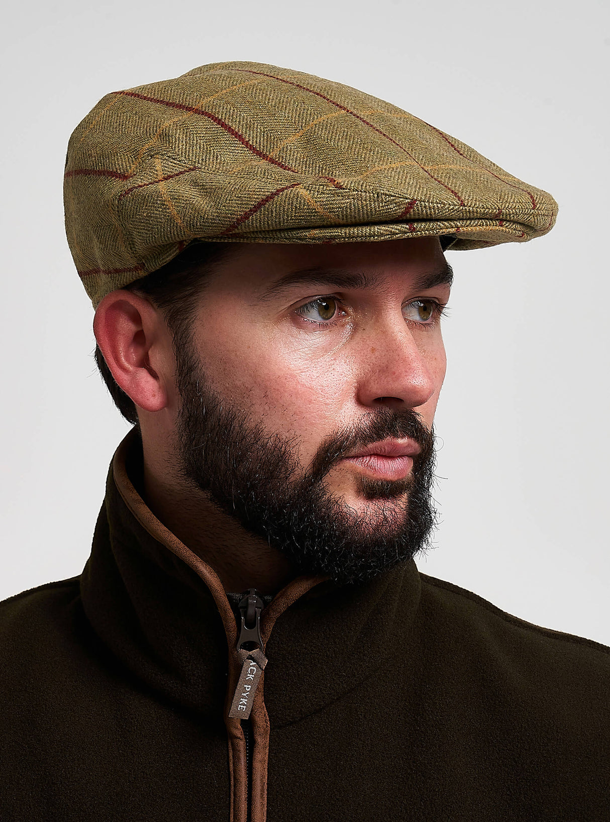 Flat Cap Wolmix Donkerolijf