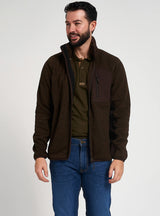 Weardale Gebreide Jas Bruin