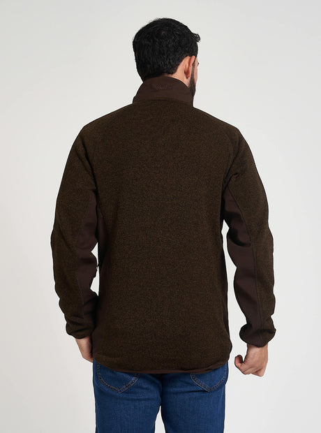 Weardale Gebreide Jas Bruin
