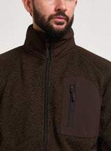 Weardale Gebreide Jas Bruin