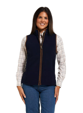 Dames Countryman Fleece Bodywarmer Marineblauw