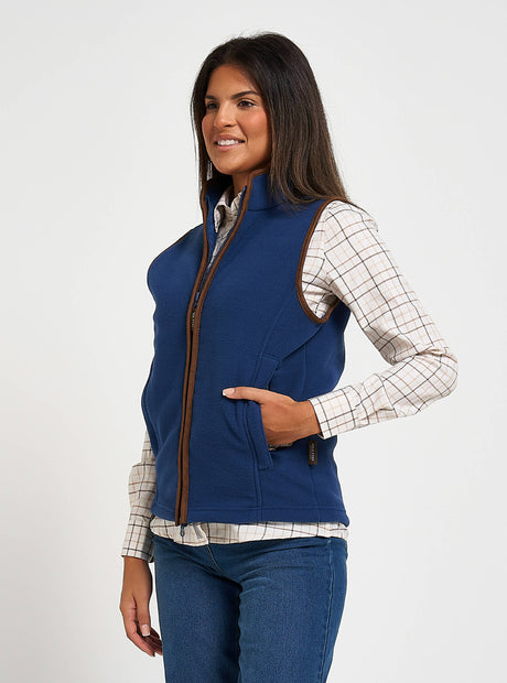 Dames Countryman Fleece Bodywarmer Champignon
