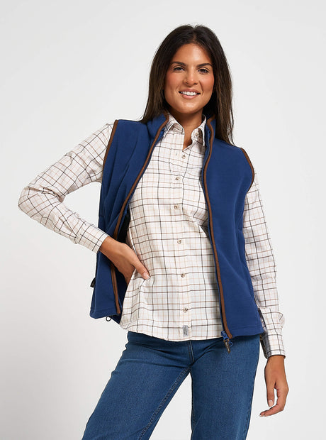 Dames Countryman Fleece Bodywarmer Champignon