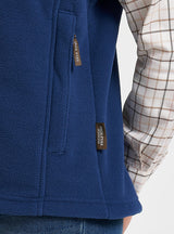 Dames Countryman Fleece Bodywarmer Denim