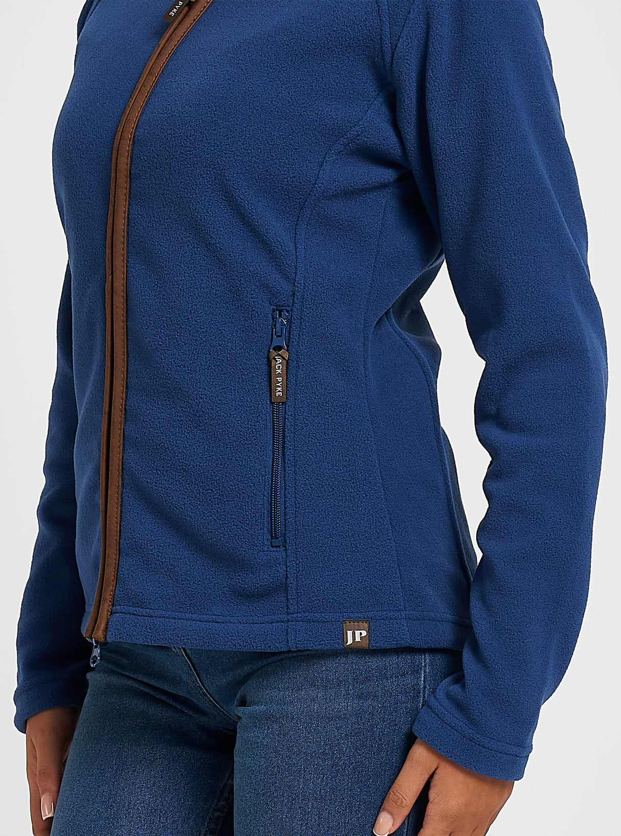 Dames Fleecejas Denim