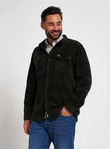 Polar Fleece Overhemd Groen Geruit
