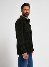 Polar Fleece Overhemd Groen Geruit