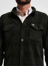 Polar Fleece Overhemd Groen Geruit