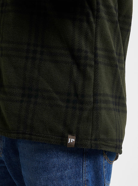 Polar Fleece Overhemd Groen Geruit