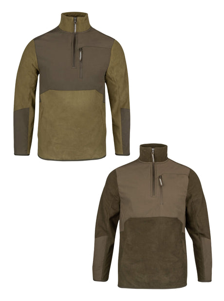 Rannock Fleecetrui Donker Mosterd