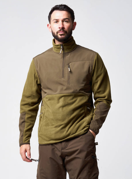 Rannock Fleecetrui Donkerolijf
