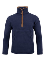 Junior Sherpa Fleecetrui Halve Rits Marineblauw