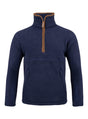 Junior Sherpa Fleecetrui Halve Rits Marineblauw