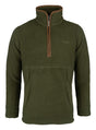 Sherpa Fleecetrui Halve Rits Olijf