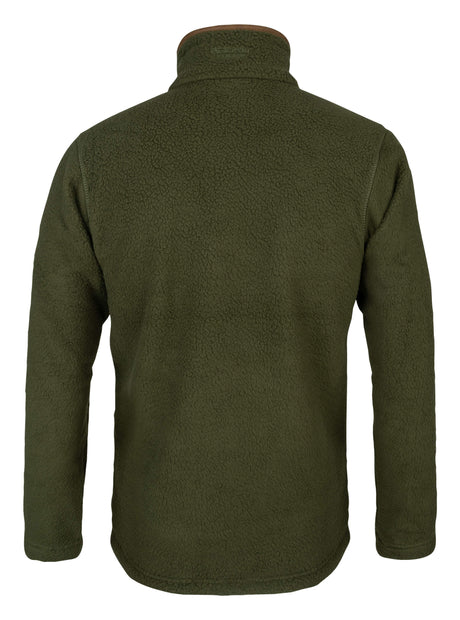 Sherpa Fleecetrui Halve Rits Marineblauw