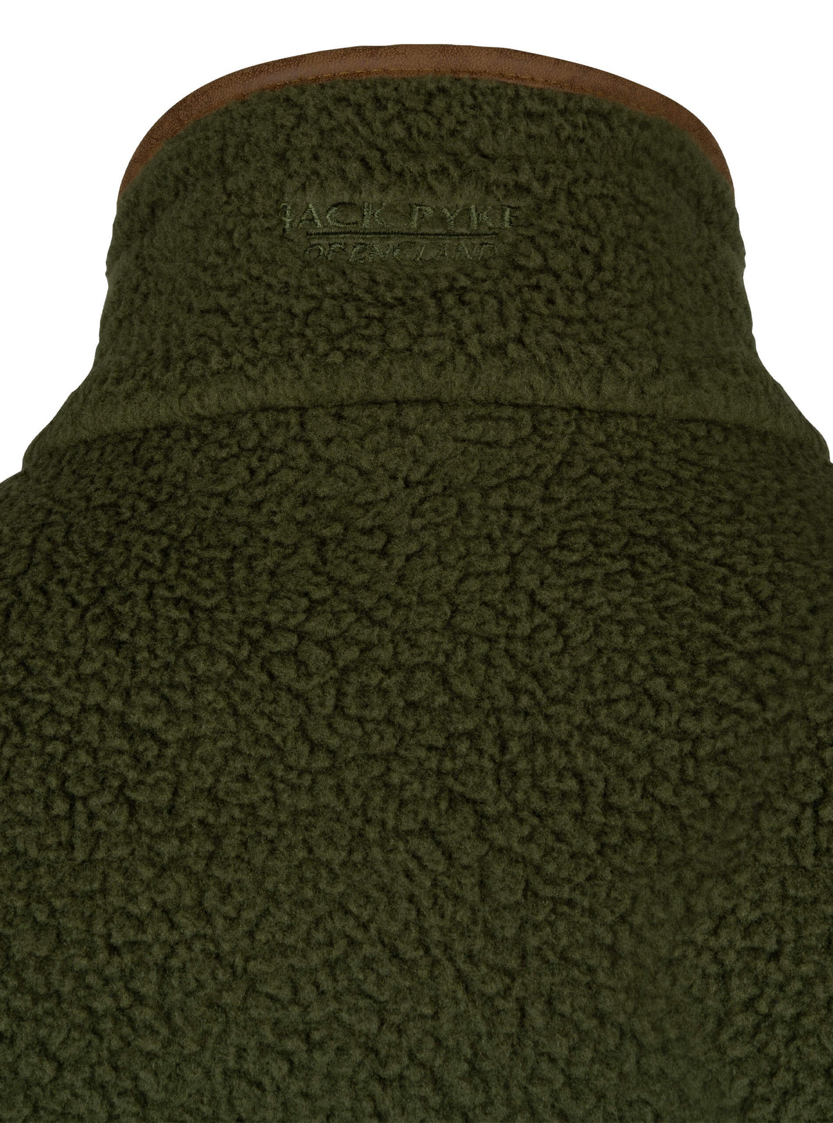 Sherpa Fleecetrui Halve Rits Olijf