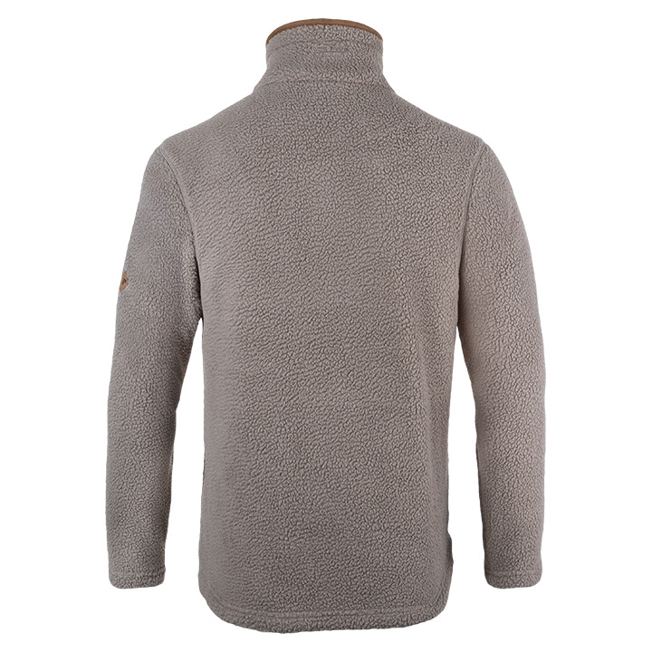 Sherpa Fleecetrui Halve Rits Shiitake