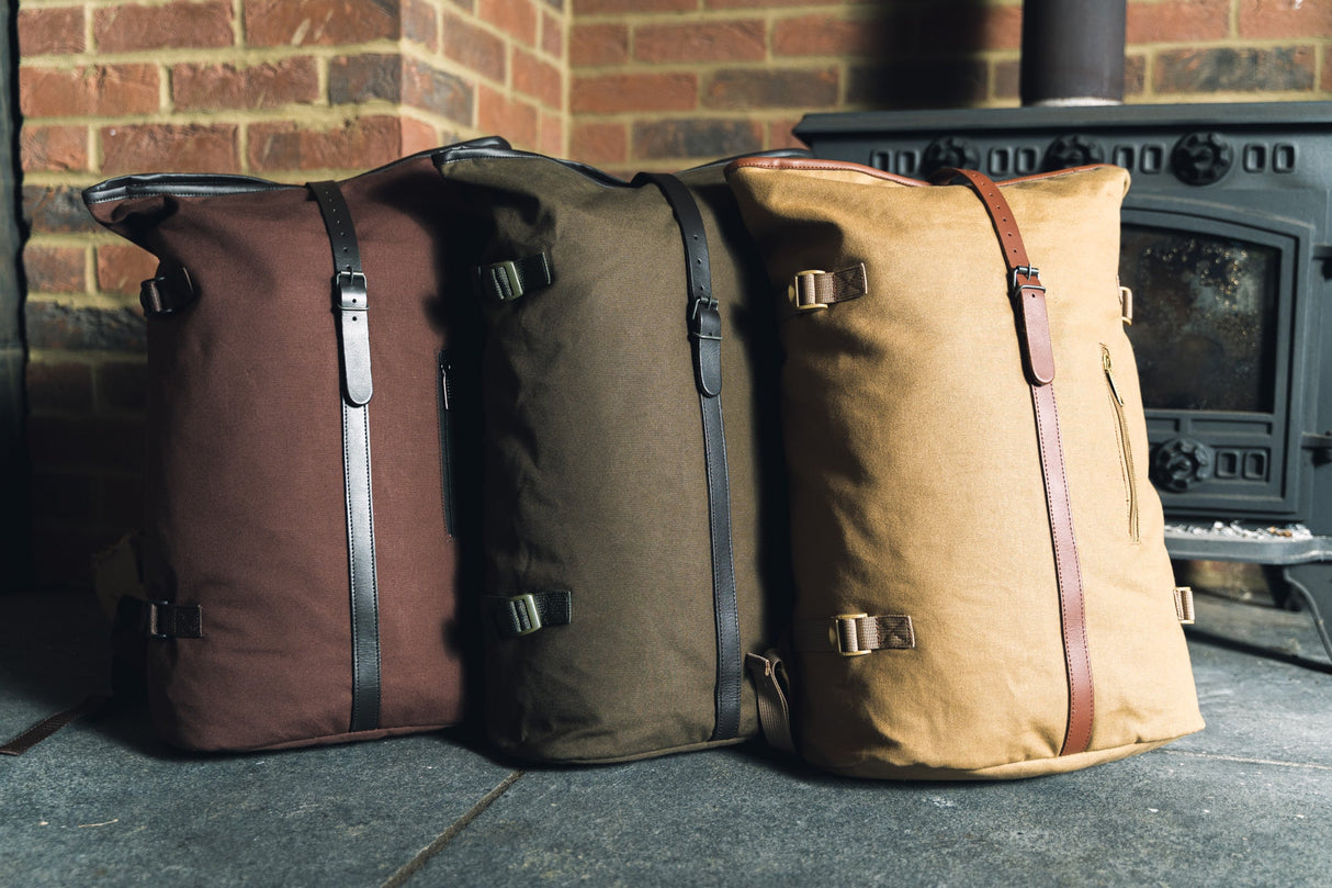 Canvas Rugzak met Rolsluiting