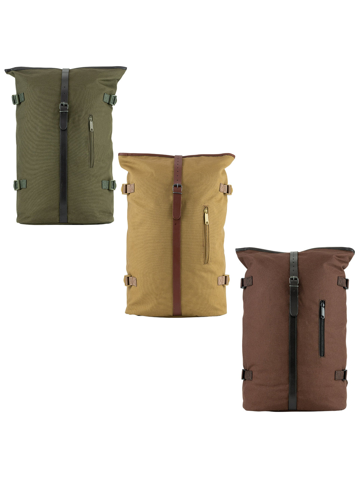 Canvas Rugzak met Rolsluiting