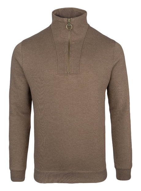 Sweater Halve Rits Marineblauw