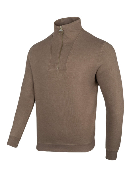 Sweater Halve Rits Marineblauw