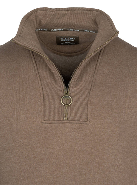 Sweater Halve Rits Marineblauw
