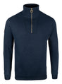 Sweater Halve Rits Marineblauw