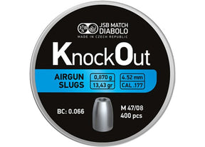 Slugs JSB Knock Out 4.5 mm HP 13.43 grain (.178)