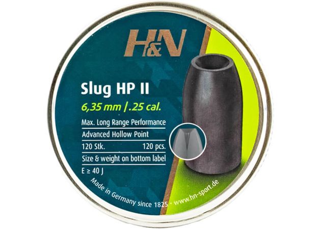 Slugs H&N 6.35 mm HP II 34 grain (.250)