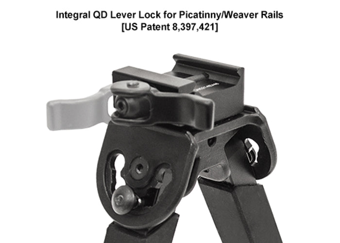 Bipod UTG Rubber Armored Full Metal QD