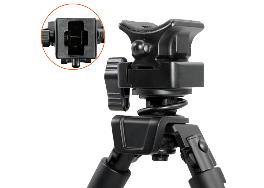 Bipod Vanguard Equalizer Pivoting 2QS - Aluminum