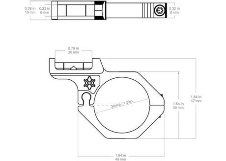 Waterpas Vector Optics Offset Level Ring GenII 30 mm (2)