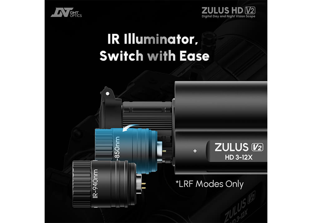 DNT Zulus HD V2 3-12x LRF Night Vision Riflescope