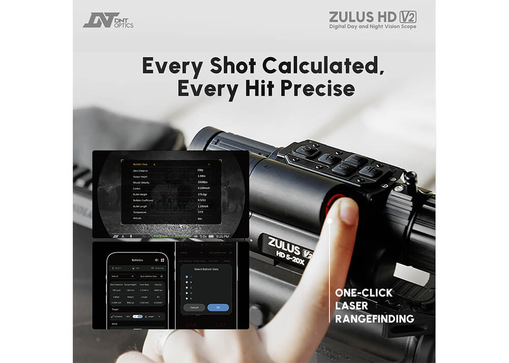 DNT Zulus HD V2 5-20x LRF Night Vision Scope