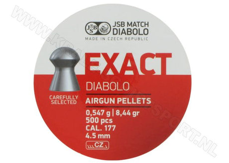 Luchtdrukkogeltjes JSB Exact Diabolo 4.5 mm 8.44 grain