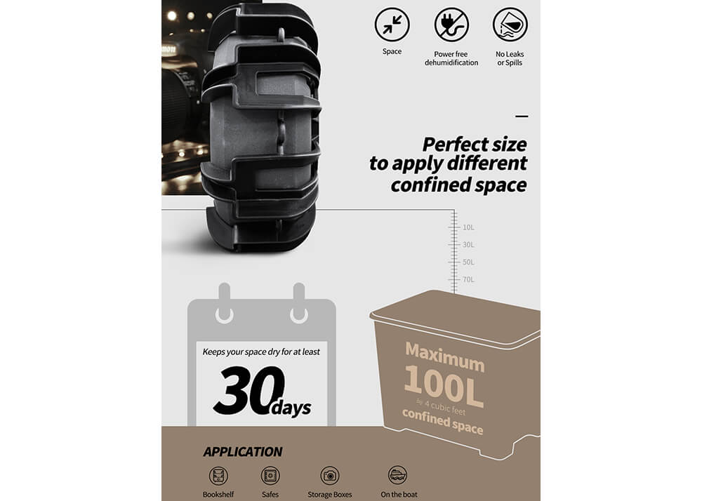 Dehumidifier Silent Dry Double M