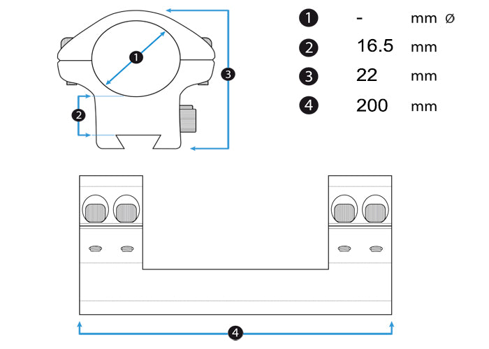 Innomount Picatinny Mount for Pard 008/SA series