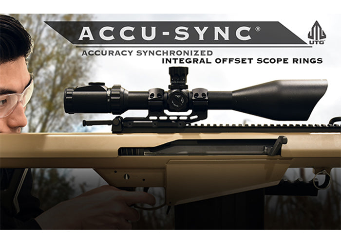 UTG Accu-Sync 25.4 mm High 50 mm Offset Weaver/Picatinny Mount
