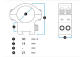 Montage UTG Accushot 30 mm Medium Weaver/Picatinny (2)