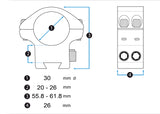 Vector Optics X-Accu Adjustable Elevation 30mm Dovetail Mount