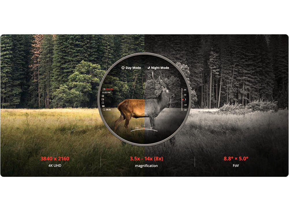 HikMicro Alpex 4K A50E Digital Day & Night Vision Riflescope