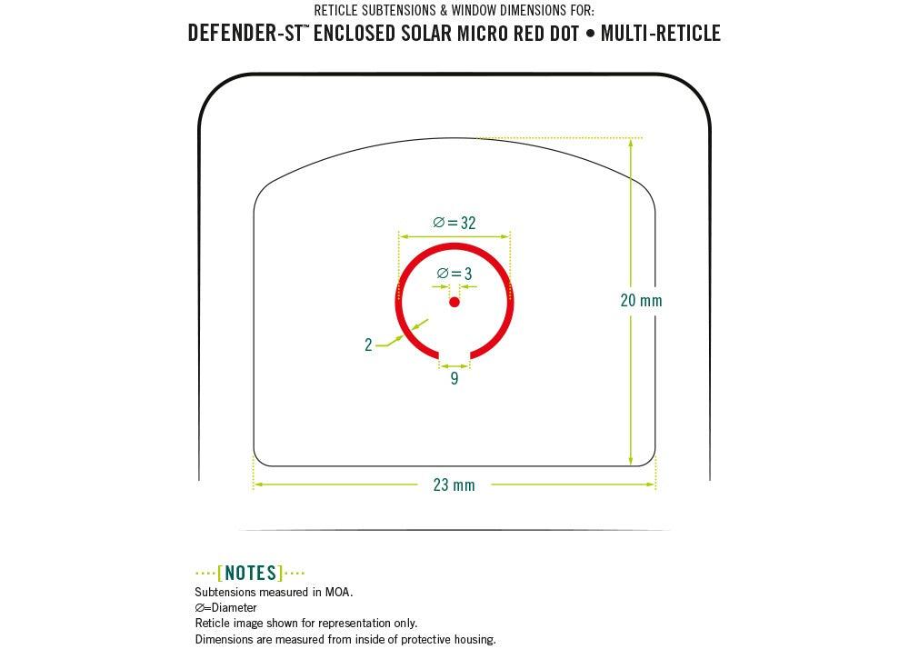 Vortex Defender-ST Enclosed Solar Micro Red Dot
