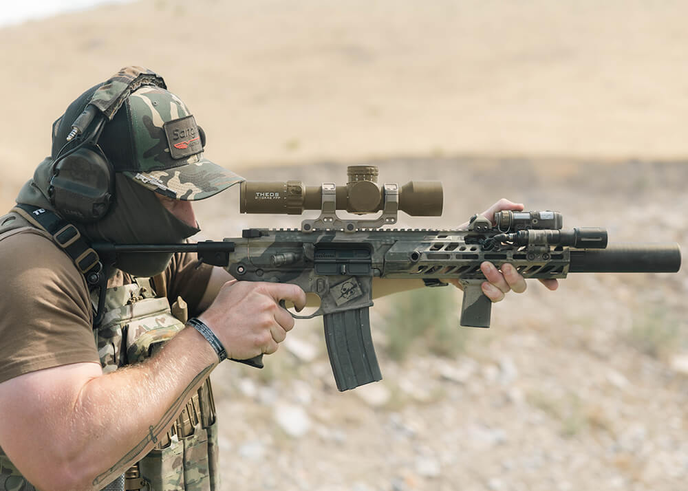 Element Optics Theos 2-10x42 MPR-1D MRAD Riflescope - FDE