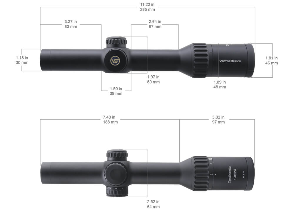 Vector Optics Continental 1-8x24 Riflescope