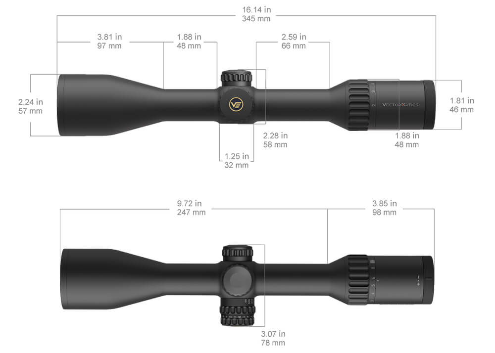 Vector Optics Continental 2-16x50 Riflescope