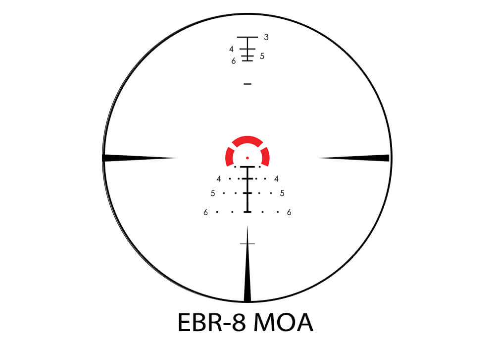 Vortex Strike Eagle 1-8x24 EBR-8 MOA Riflescope